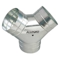Allegro Industries Duct to Duct Connector, 8 in. W, Slvr 9500-Y