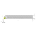 Ultra-Dex Usa Indexable Boring Bar, HM06J SCLCL2, 4-1/2 in L, Heavy Metal, 80 Degrees  Diamond Insert Shape HM06J SCLCL2-203