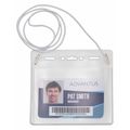 Advantus Horiz ID Card Holder w/Neck Cord, PK25 97098