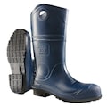 Dunlop Size 12 Men's Plain Rubber Boot, Blue 8908500