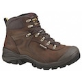 Cat Footwear Size 8-1/2 Men's 6" Work Boot Steel Work Boots, Brown P89556