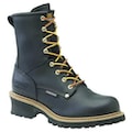 Carolina Shoe Size 8-1/2EE Men's Logger Boot Steel Work Boot, Black CA9823