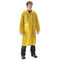 Nasco Rain Coat with Hood, XL, PU/Nylon, 48inL 81CY468X