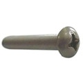 Zoro Select 1/4"-20 x 1-1/4 in Phillips Round Machine Screw, Plain Stainless Steel, 50 PK U51211.025.0125