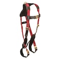 Condor Full Body Harness, Vest Style, Universal, Polyester, Red 35KU87