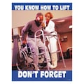 Safetyposter.Com Safety Poster, You Know How To Lift, ENG P4198