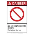 Brady Danger Sign, 20" Height, 14" Width, Fiberglass, Rectangle, English 144250