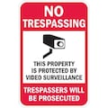 Lyle Property Sign, No Trespass, 18 x 12 In, T1-1074-EG_12x18 T1-1074-EG_12x18