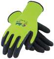 Pip Coated Gloves, XL, Hi-Vis Yellow, PR 55-AG317/XL