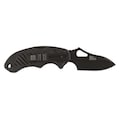 5.11 Rescue Knife Clam, Spear, Tactical, Steel, 6 1/2 in L. 51115C