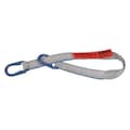 Lift-All Web Sling, Universal Link, 16 ft L, 4 in W, Tuff-Edge Polyester, Silver UU1804TX16