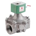 Redhat 24V DC Aluminum Fuel Gas Solenoid Valve, Normally Closed, 2 in Pipe Size 8215G080-24/DC