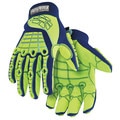 Hexarmor Hi-Vis Cut Resistant Impact Gloves, A8 Cut Level, Uncoated, 2XL, 1 PR 4027-XXL (11)