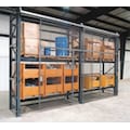 Wirecrafters Pallet Rack Encl, 3 Bay, 120inW, 48inBaseD RE91048SD3