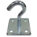 Zoro Select Hook, Steel, Zinc, 4in H, 150 lb. Load Limit 39DL15