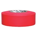 Zoro Select Flagging Tape, Fluorescent Red, 1-3/16in.W ARR-20