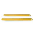 Zoro Select Fork Extensions, Yellow, 5 x 96 In, Pk2 2KFH1