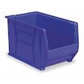 Akro-Mils Super Size Bin, Blue, Plastic, 20 in L x 18 3/8 in W x 12 in H, 300 lb Load Capacity 30283BLUE