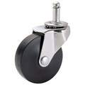 Zoro Select 413X08 Swivel Stem Caster – 1/2" Stem Diameter, 300 Lbs Capacity, Threaded Stem