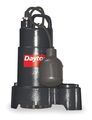 Dayton 1/2 HP 1-1/2" F Submersible Sump Pump 120V AC Tether 3BB69