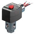 Redhat 24V DC Stainless Steel Solenoid Valve, Normally Closed, 1/4 in Pipe Size EF8320G202
