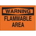 Brady Warning Sign, 10 in Height, 14 in Width, Aluminum, Rectangle, English 43268