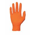 Ansell High Visibility Exam Gloves, Nitrile, Powder Free, Orange, M, 100 PK N482