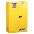 Justrite Sure-Grip EX Flammable Safety Cabinet, 90 gal., Yellow 899020