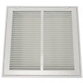 Zoro Select Filtered Return Air Grille, 12 X 12, White, Steel 4MJT1