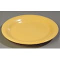 Carlisle Foodservice Round Dinner Plate, 9", Melamine, Honey Yellow PK24 4300422