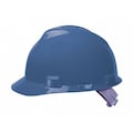 Msa Safety Front Brim Hard Hat, Type 1, Class E, Pinlock (4-Point), Blue 463943