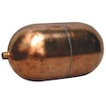 Naugatuck Float Ball, Oblong, Copper, 6 In GR6X1021CU
