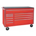 Kennedy Benchmark Series(R) Rolling Cabinet, 11 Drawer, Red, Steel, 60 ...