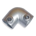 Zoro Select Elbow for 1-1/2 in Pipe, Cast Iron, Zinc-Plated, 1-7/8 in L, 2 in Inner Dia, 1-7/8 in Outer Dia 4NXV1