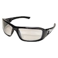 Edge Eyewear Safety Glasses, Wraparound Gray Polycarbonate Lens, Scratch-Resistant XB111AR