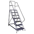 Tri-Arc 156 in H Steel Rolling Ladder, 12 Steps KDHS112246