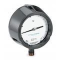 Ashcroft Pressure Gauge, 0 to 600 psi, 1/2 in MNPT, Plastic, Black 451279SS04LXLL600