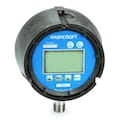 Ashcroft Digital Pressure Gauge, 0 to 100 psi, 1/4 in MNPT, Plastic, Black 452074SD02L100BL