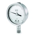 Ashcroft Pressure Gauge, 0 to 160 psi, 1/4 in MNPT, Stainless Steel, Silver 251009SW02LXLL160