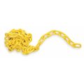 Brady Plastic Chain, Polyethylene, 100 ft L, 2 in W, Yellow 78238