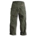 Carhartt Work Pants, Washed Moss, Size 42x32 In B11 MOS 42 32