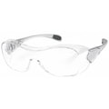 Condor Safety Glasses, Anti-Fog, Scratch-Resistant, Polycarbonate Lens, Frameless, Clear/Gray 4VCD5