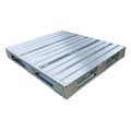 Zoro Select Rackable Galvanized steel Pallet, 48 in L, 40 in W, 5 3/8 in H 4VYH3