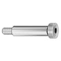 Zoro Select Shoulder Screw, 3/8"-16 Thr Sz, 5/8 in Thr Lg, 2 1/2 in Shoulder Lg, 316 Stainless Steel, 2 PK 2DNG3