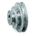 Congress 5/8 in Fixed Bore 3 Groove Stepped V-Belt Pulley 2.0 in, 3.0 in, 4.0 in OD SCA400-3X062KW