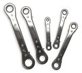 Westward Ratcheting Wrench Set, Double Box End 4YR21