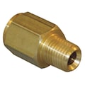 Zoro Select Chrome Plated Brass Conversion Adapter, MNPT x FBSP, 3/4" Pipe Size 8037-12-12
