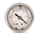 Zoro Select Pressure Gauge, 0 to 160 psi, 1/8 in MNPT, Stainless Steel, Silver 4CFL6