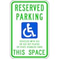 Lyle ADA Handicapped Parking Sign, 18" x 12, HC-WI01-12HA HC-WI01-12HA