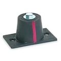Zoro Select Floor Mount Vibration Isolator, Neoprene 4C961
